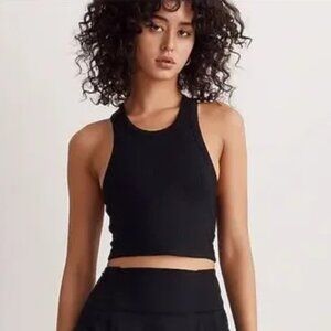 NWT Madewell Variegated Rib Crop Tank